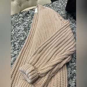Abercrombie Cozy Long Open Knit Cardigan